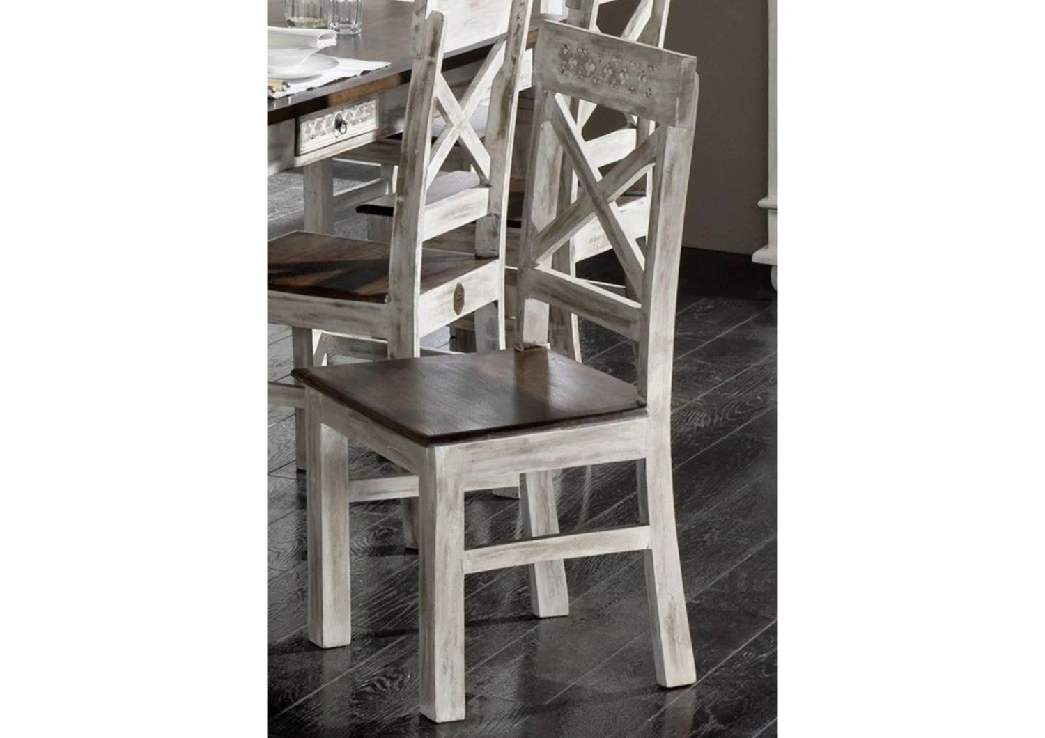 CASTLE-ANTIK #21 Sedia In Legno Di Acacia / Mango - Cerato 45x45x100 3 CASTLE-ANTIK #21 Sedia In Legno Di Acacia / Mango - Cerato 45x45x100