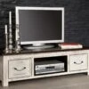 Mobile TV In Legno Di Mango / Acacia 135x60x40 Bianco Cerato CASTLE-ANTIK #237 -Massivmoebel24 05 313 810 1047 1