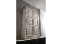 CASTLE-ANTIK #221 Armadio In Legno Di Acacia / Mango - Cerato 105x50x180 -Massivmoebel24 05 340 810 1033 2