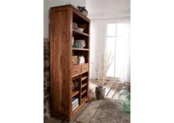 SHAMAN #76 Mobile Dispensa In Legno Di Acacia - Laccato / Miele Dorato 85x36x175 12 SHAMAN #76 Mobile Dispensa In Legno Di Acacia - Laccato / Miele Dorato 85x36x175 -Massivmoebel24 05 370 610 1053 4