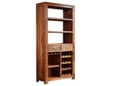 SHAMAN #76 Mobile Dispensa In Legno Di Acacia - Laccato / Miele Dorato 85x36x175 15 SHAMAN #76 Mobile Dispensa In Legno Di Acacia - Laccato / Miele Dorato 85x36x175 -Massivmoebel24 05 370 610 1053 9