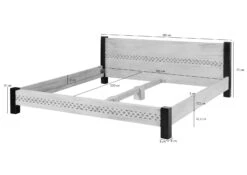 CASTLE-ANTIK #401 Letto Matrimoniale In Legno Di Acacia / Mango - Cerato 180x200 -Massivmoebel24 05 638 810 1017 8