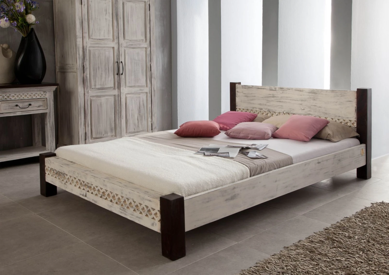 CASTLE-ANTIK #402 Letto Matrimoniale In Legno Di Acacia / Mango - Cerato 160x200 3 CASTLE-ANTIK #402 Letto Matrimoniale In Legno Di Acacia / Mango - Cerato 160x200