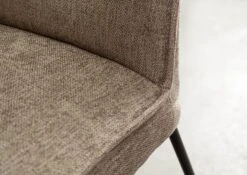 SEATTLE #111 Sedia Imbottita - In Tessuto Taupe 51x61x92 -Massivmoebel24 06 151 512 0111 6