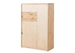 CARDIFF #120 Vetrina In Legno Di Quercia Selvatica Oliato / Natur 103x43,5x152 -Massivmoebel24 06 310 030 0020 11