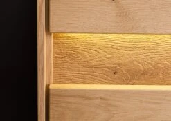 Credenza In Legno Di Quercia Selvatica 123x43,5x86 Quercia Naturale Oliato CARDIFF #131 -Massivmoebel24 06 312 030 0031 6