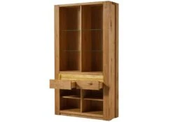 KENT #329 Scaffale In Legno Di Quercia Selvatica - Oliato / Tabacco 113x40x205 -Massivmoebel24 06 350 484 2029 8