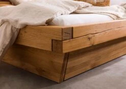 INNSBRUCK #140 Letto A Travi In Legno Di Quercia Selvatica Oliato / Natur 140x200 -Massivmoebel24 06 634 206 0040 05