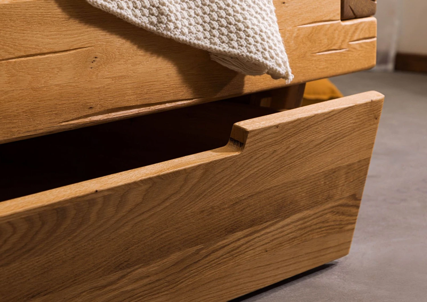 INNSBRUCK #240 Letto A Travi In Legno Di Quercia Selvatica - Con Cassettone - Oliato / Natur 140x200 8 INNSBRUCK #240 Letto A Travi In Legno Di Quercia Selvatica - Con Cassettone - Oliato / Natur 140x200 - immagine 6