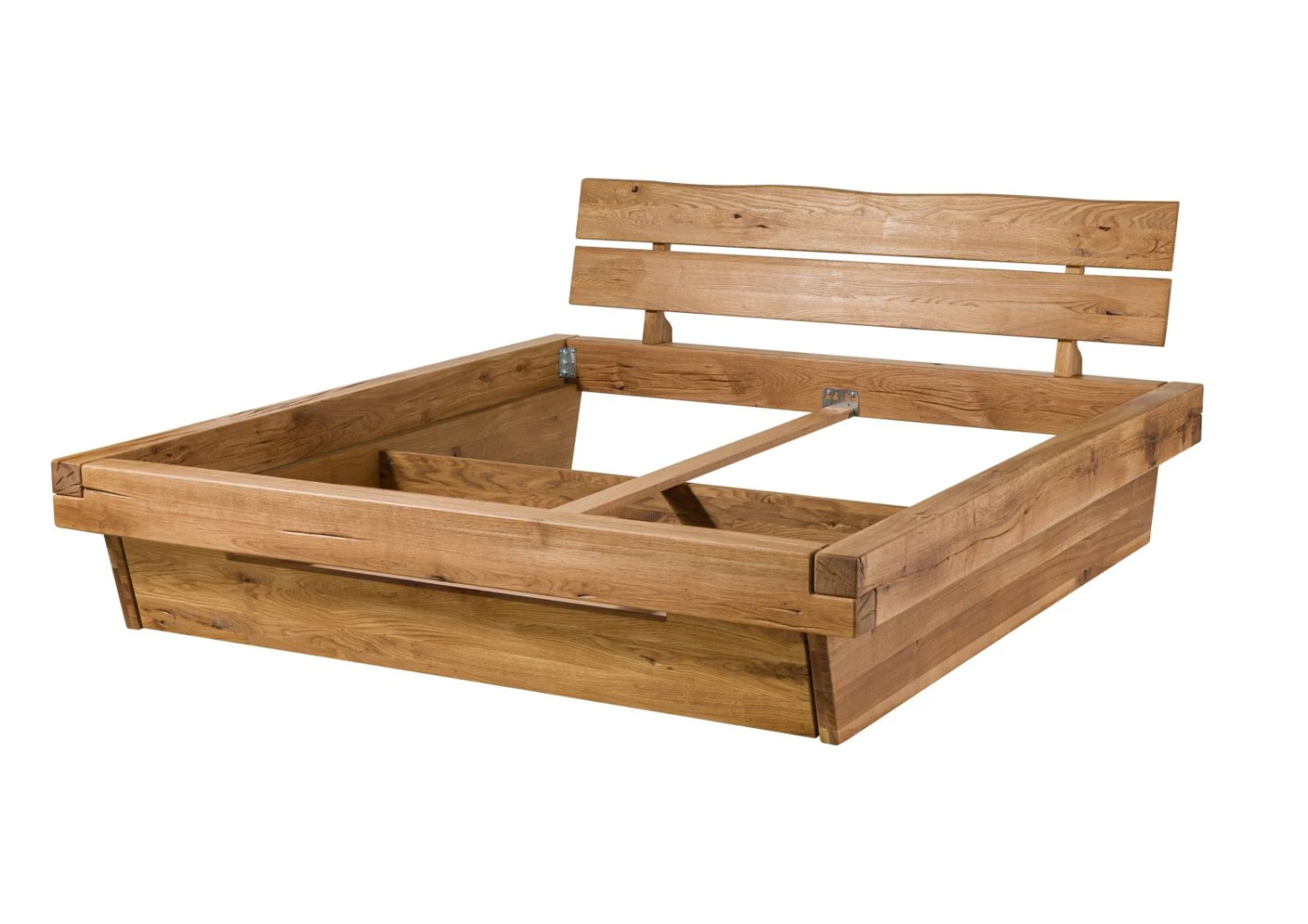 INNSBRUCK #240 Letto A Travi In Legno Di Quercia Selvatica - Con Cassettone - Oliato / Natur 140x200 11 INNSBRUCK #240 Letto A Travi In Legno Di Quercia Selvatica - Con Cassettone - Oliato / Natur 140x200 - immagine 9