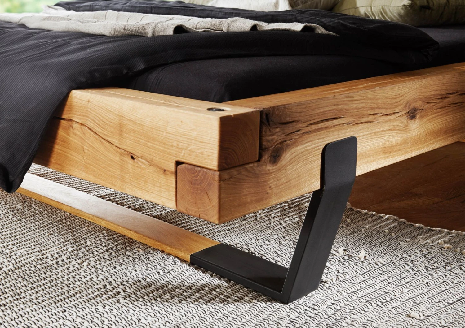 OSLO #140 Letto Matrimoniale - In Legno Di Quercia Selvatica - Oliato / Natur 140x200 4 OSLO #140 Letto Matrimoniale - In Legno Di Quercia Selvatica - Oliato / Natur 140x200 - immagine 2