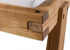 BERGEN #140 Letto Matrimoniale - In Legno Di Quercia Selvatica - Oliato / Natur 140x200 -Massivmoebel24 06 634 281 0140 04