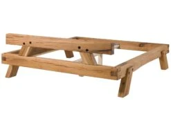 BERGEN #140 Letto Matrimoniale - In Legno Di Quercia Selvatica - Oliato / Natur 140x200 -Massivmoebel24 06 634 281 0140 10