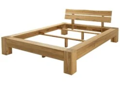 STOCKHOLM #60 Letto Matrimoniale In Legno Di Quercia Selvatica - Oliato / Natur 140x200 -Massivmoebel24 06 634 303 0060 9