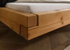 Letto Matrimoniale A Travi In Legno Di Abete 160x220 Oliato - Verniciato/ Natur FICHTELBERG #11 -Massivmoebel24 06 634 577 0010 05 1