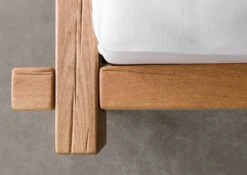 JANGALI #712 Letto Matrimoniale A Travi In Legno Di Cerro - Oliato / Natur 140x200 -Massivmoebel24 06 634 771 7020 6