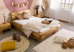 INNSBRUCK #160 Letto A Travi In Legno Di Quercia Selvatica Oliato / Natur 160x200 14 INNSBRUCK #160 Letto A Travi In Legno Di Quercia Selvatica Oliato / Natur 160x200 -Massivmoebel24 06 636 206 0060 02