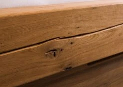 INNSBRUCK #260 Letto A Travi In Legno Di Quercia Selvatica - Con Cassettone - Oliato / Natur 160x200 -Massivmoebel24 06 636 206 0260 07