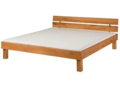 TomMe #102 Letto Matrimoniale In Legno Di Faggio Selvatico - Oliato / Natur 160x200 -Massivmoebel24 06 636 258 6005 12