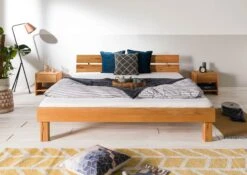 TomMe #102 Letto Matrimoniale In Legno Di Faggio Selvatico - Oliato / Natur 160x200 -Massivmoebel24 06 636 258 6005 3