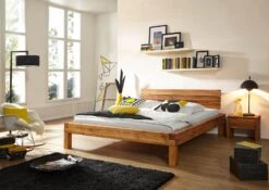 KRAKAU #202 Letto Matrimoniale - In Cuore Di Quercia Selvatica - Oliato / Natur 160x200