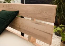 JANGALI #111 Letto Matrimoniale A Travi In Legno Di Quercia Selvatica - Oliato / Bianco 160x200 -Massivmoebel24 06 636 771 7111 4