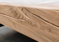 JANGALI #111 Letto Matrimoniale A Travi In Legno Di Quercia Selvatica - Oliato / Bianco 160x200 -Massivmoebel24 06 636 771 7111 5