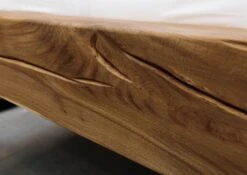 JANGALI #311 Letto Matrimoniale A Travi In Legno Di Quercia Selvatica - Oliato / Tabacco 160x200 -Massivmoebel24 06 636 771 7211 5