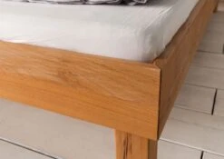 TomMe #104 Letto Matrimoniale In Legno Di Faggio Selvatico - Oliato / Natur 180x200 -Massivmoebel24 06 638 258 6004 4