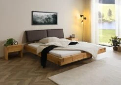 Letto Matrimoniale A Travi In Legno Di Abete 160x220 Oliato - Verniciato/ Natur FICHTELBERG #11