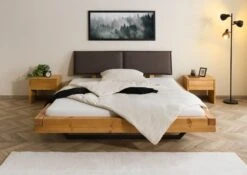 Letto Matrimoniale A Travi In Legno Di Abete 200x220 Oliato - Verniciato/ Natur FICHTELBERG #13 -Massivmoebel24 06 638 577 0012 03