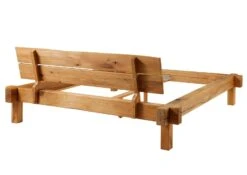 JANGALI #712 Letto Matrimoniale A Travi In Legno Di Quercia Selvatica - Oliato / Natur 180x200 -Massivmoebel24 06 638 771 7012 11