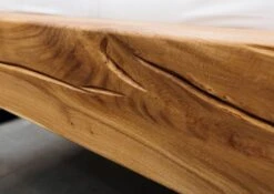 JANGALI #712 Letto Matrimoniale A Travi In Legno Di Quercia Selvatica - Oliato / Natur 180x200 -Massivmoebel24 06 638 771 7012 6