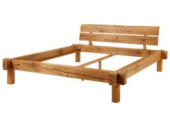 JANGALI #712 Letto Matrimoniale A Travi In Legno Di Quercia Selvatica - Oliato / Natur 180x200 -Massivmoebel24 06 638 771 7012 9