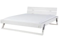 VANCOUVER #716 Letto Matrimoniale - Cuore Di Abete - Legno Di Laccato / Bianco 200x200 -Massivmoebel24 06 640 304 7016 12