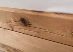 JANGALI #631 Letto Matrimoniale A Travi In Legno Di Cerro - 2 Cassetti - Oliato / Natur 200x200 -Massivmoebel24 06 640 771 6031 5