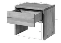 Comodino In Legno Di Abete 50x35x46 Oliato - Verniciato/ Natur FICHTELBERG #20 19 Comodino In Legno Di Abete 50x35x46 Oliato - Verniciato/ Natur FICHTELBERG #20 -Massivmoebel24 06 680 577 0020 08