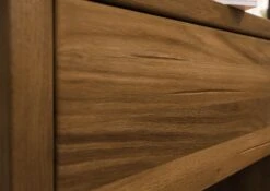 Comodino In Legno Di Quercia Selvatica 50x35x40 Tabacco Oliato JANGALI #319 -Massivmoebel24 06 680 771 7219 6