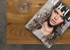 Comodino In Legno Di Quercia Selvatica 50x35x40 Tabacco Oliato JANGALI #319 -Massivmoebel24 06 680 771 7219 7