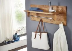 LINZ #15 Attaccapanni In Legno Di Quercia Selvatica - Oliato / Natur 81x30x24