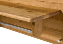 LINZ #15 Attaccapanni In Legno Di Quercia Selvatica - Oliato / Natur 81x30x24 -Massivmoebel24 06 900 445 0015 05