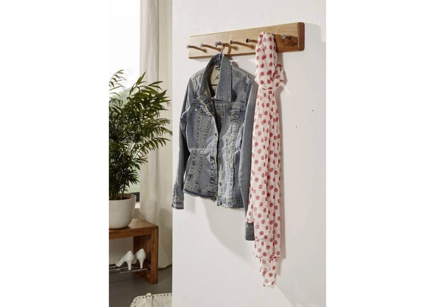 LINZ #17 Attaccapanni In Legno Di Quercia Selvatica - Oliato / Natur 70x10x5 3 LINZ #17 Attaccapanni In Legno Di Quercia Selvatica - Oliato / Natur 70x10x5