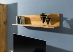 Mensola In Legno Di Quercia Selvatica 120x22x24 Quercia Naturale Oliato KENT #112