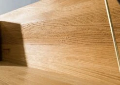 Mensola In Legno Di Quercia Selvatica 120x22x24 Quercia Naturale Oliato KENT #112 -Massivmoebel24 06 900 484 0012 5