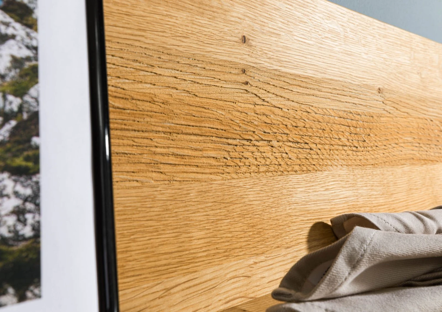 Mensola In Legno Di Quercia Selvatica 170x22x24 Quercia Naturale Oliato KENT #113 7 Mensola In Legno Di Quercia Selvatica 170x22x24 Quercia Naturale Oliato KENT #113 - immagine 5