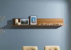 KENT #313 Mensola In Legno Di Quercia Selvatica - Oliato / Tabacco 170x22x24 -Massivmoebel24 06 900 484 2013 3