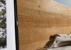 KENT #313 Mensola In Legno Di Quercia Selvatica - Oliato / Tabacco 170x22x24 -Massivmoebel24 06 900 484 2013 5