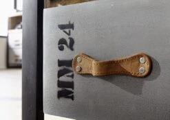 Tavolo D'appoggio In Legno Di Mango 45x40x60 Mango Naturale Stampato FACTORY #123 -Massivmoebel24 09 100 559 0123 4