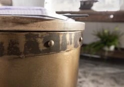 Tavolo D'appoggio In Legno Di Mango 42x42x64 Marrone Laccato HEAVY INDUSTRY #259 -Massivmoebel24 09 100 677 0259 4