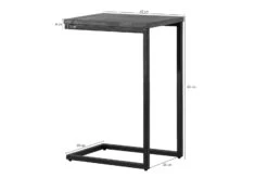 Tavolo D'appoggio In Legno Di Quercia Selvatica 30x40x60 Quercia Naturale Oliato LOUNGE COLLECTION #06 -Massivmoebel24 09 100 960 0006 08